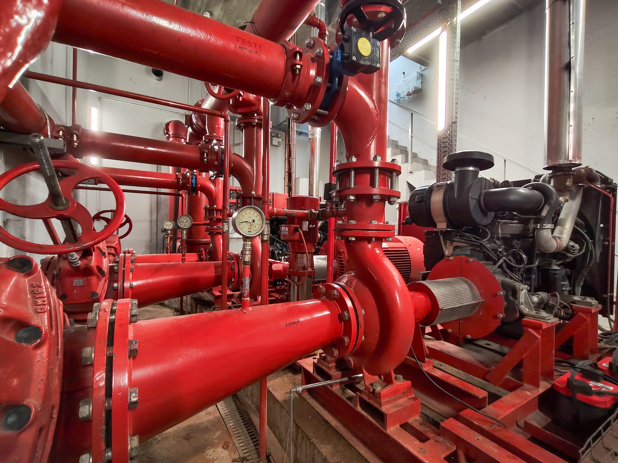 Central de Bombagem para Incêndio